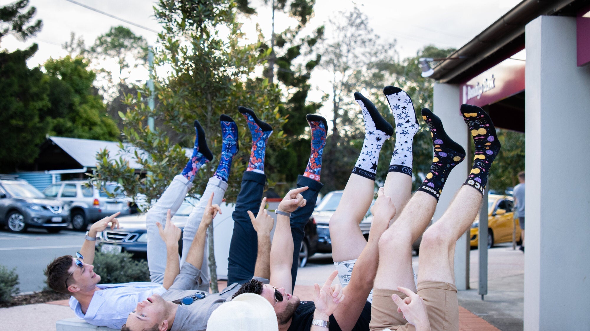 Printed Flower Casual Socks 