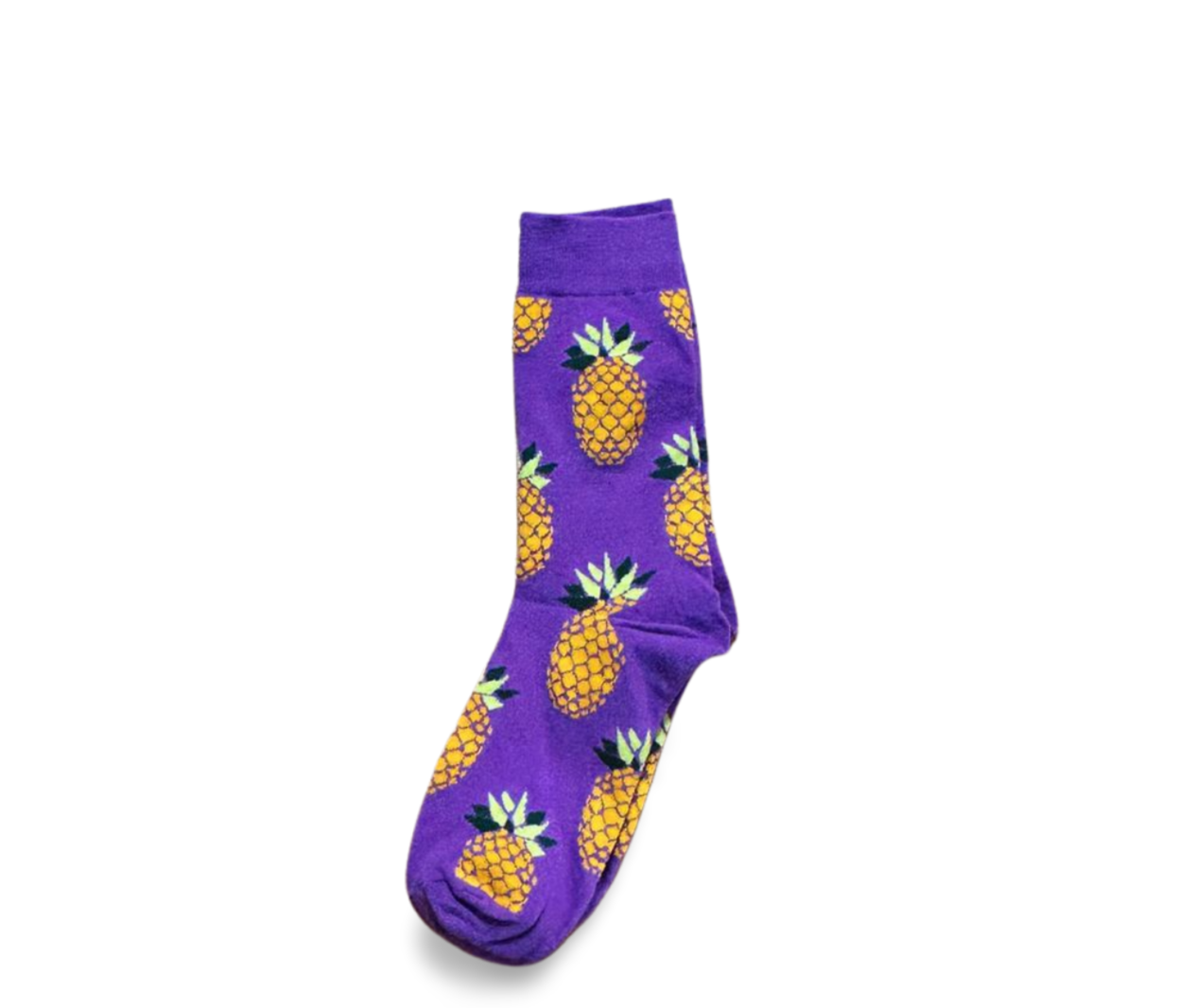 Colorful ankle socks with vibrant orange pineapples - a perfect gift for him.