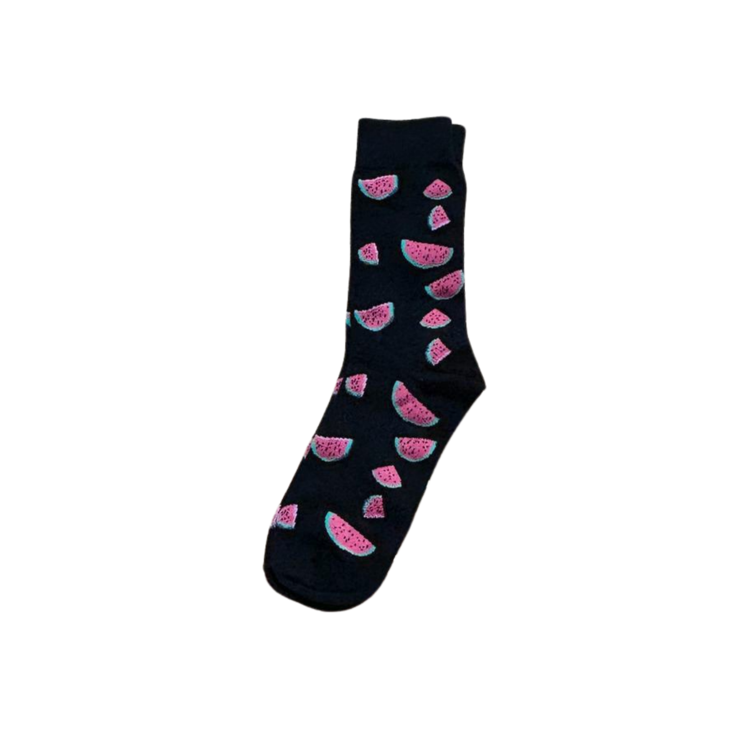 Whimsical ankle socks with colorful watermelon illustrations - a sweet and fun gift.